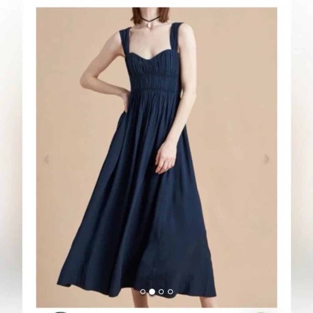 LA LIGNE FABIANA DRESS NAVY Blue DRESS SIZE S